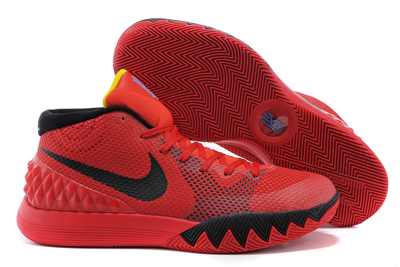 Nike Kyrie 1 Red Black Basketball Shoes - Click Image to Close