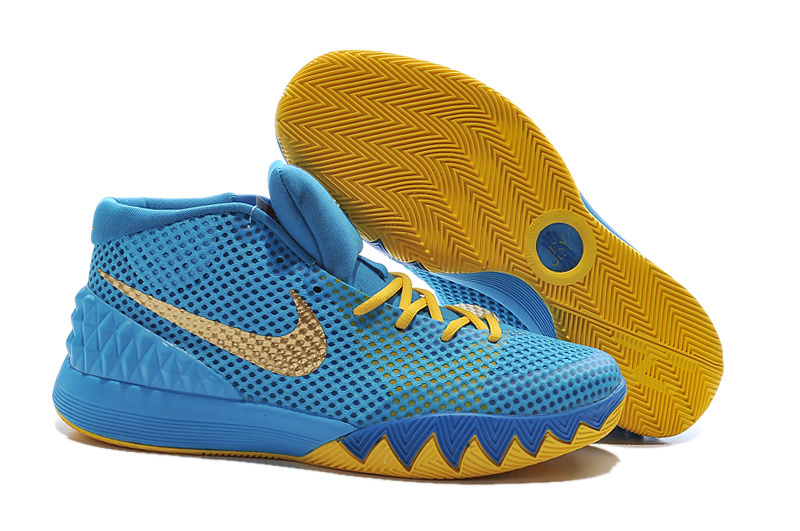 Nike Kyrie 1 Sky Blue Yellow Shoes