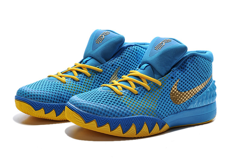 Nike Kyrie 1 Sky Blue Yellow Shoes - Click Image to Close