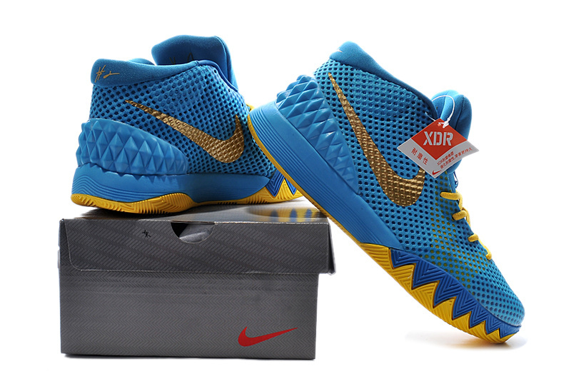 Nike Kyrie 1 Sky Blue Yellow Shoes - Click Image to Close