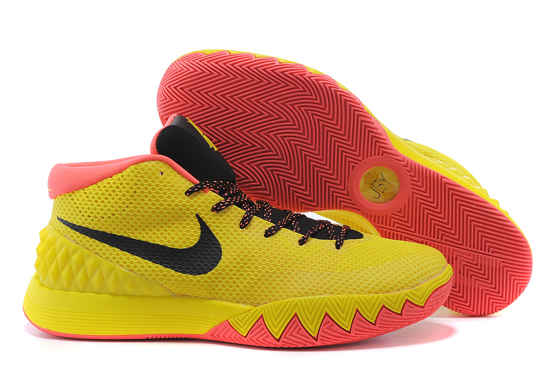 Nike Kyrie 1 Yellow Red Basketball Shoes - Click Image to Close