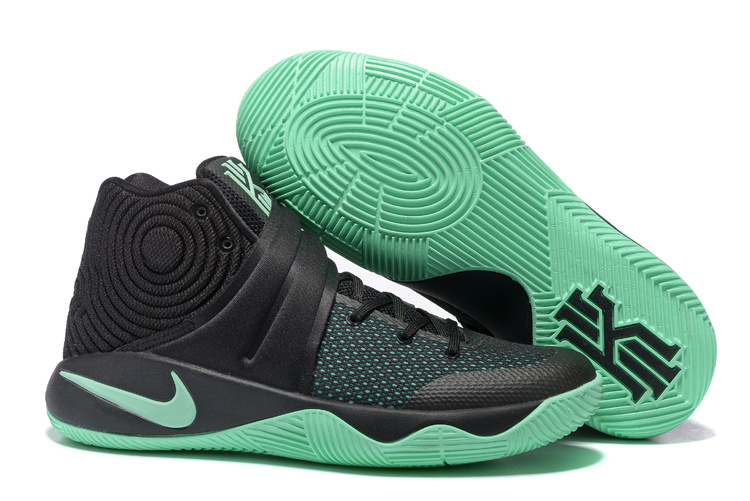 Nike Kyrie 2 Black Green Shoes - Click Image to Close