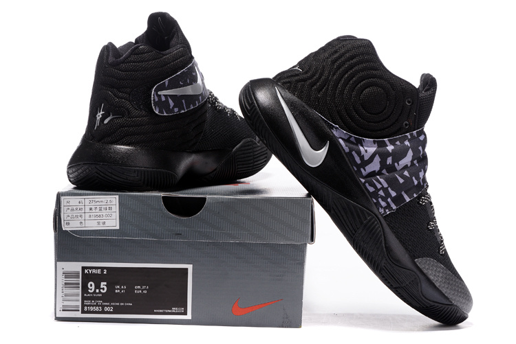 Nike Kyrie 2 Black White Shoes - Click Image to Close