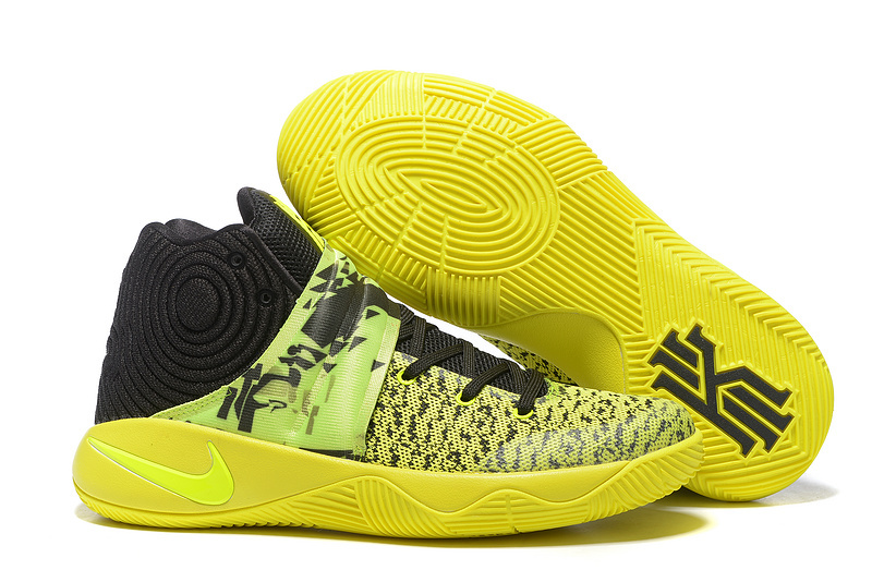 Nike Kyrie 2 Fluorscent Green Black Shoes - Click Image to Close