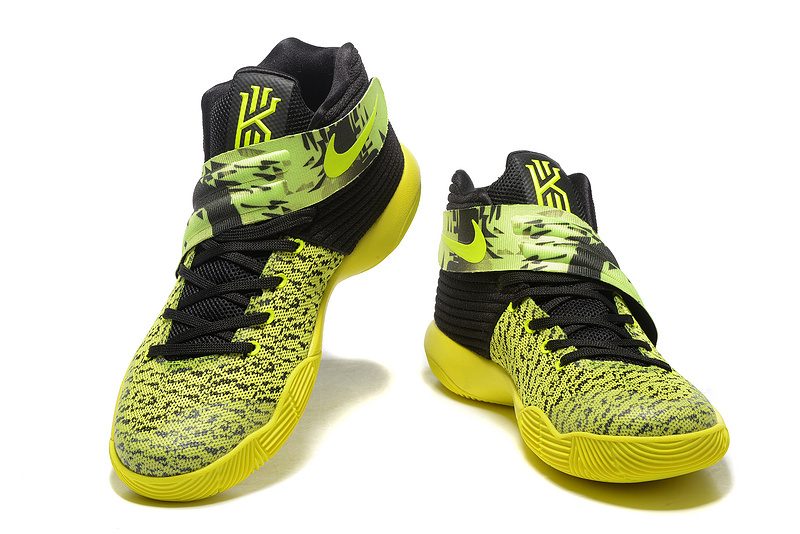 Nike Kyrie 2 Fluorscent Green Black Shoes - Click Image to Close