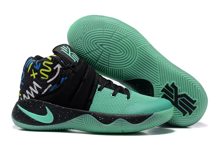 Nike Kyrie 2 Midnight Green Black Basketball Shoes - Click Image to Close