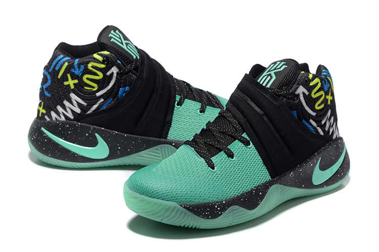 Nike Kyrie 2 Midnight Green Black Basketball Shoes - Click Image to Close