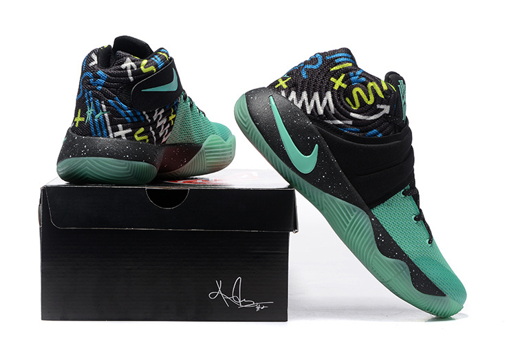 Nike Kyrie 2 Midnight Green Black Basketball Shoes - Click Image to Close