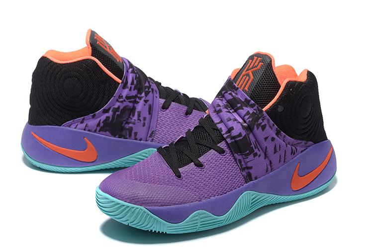 Nike Kyrie 2 Purple Black Orange Basketball Shoes - Click Image to Close