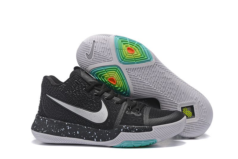 Nike Kyrie 3 Black White Shoes - Click Image to Close