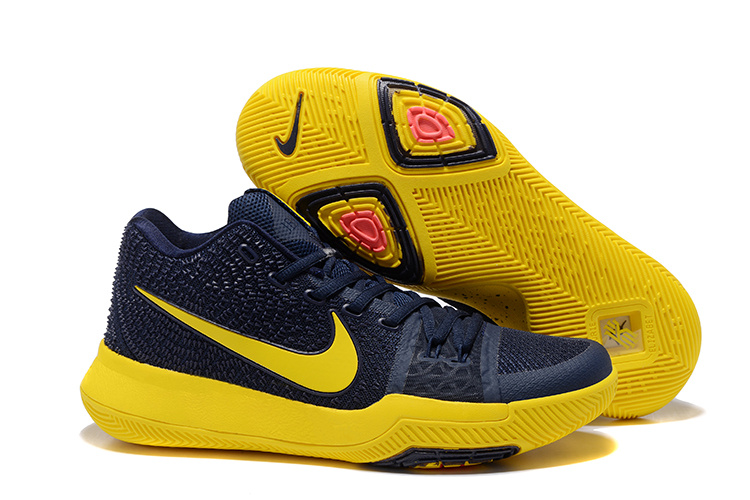 Nike Kyrie 3 Black Yellow Shoes - Click Image to Close