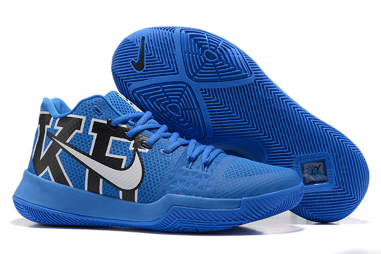 Nike Kyrie 3 Duke Blue Black Shoes - Click Image to Close