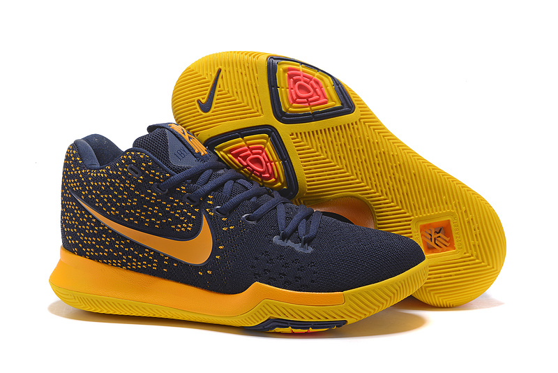 Nike Kyrie 3 Knit Black Yellow Shoes - Click Image to Close