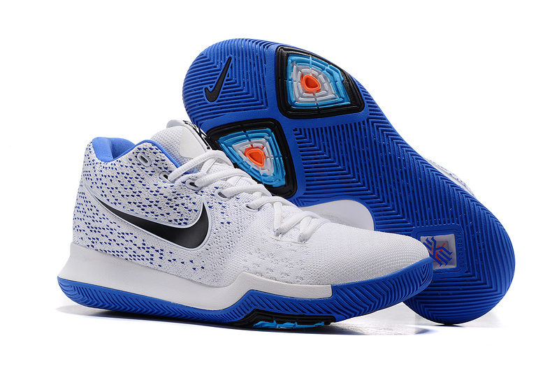 Nike Kyrie 3 Knit White Blue Shoes