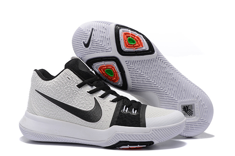 Nike Kyrie 3 White Black Colorful Shoes - Click Image to Close