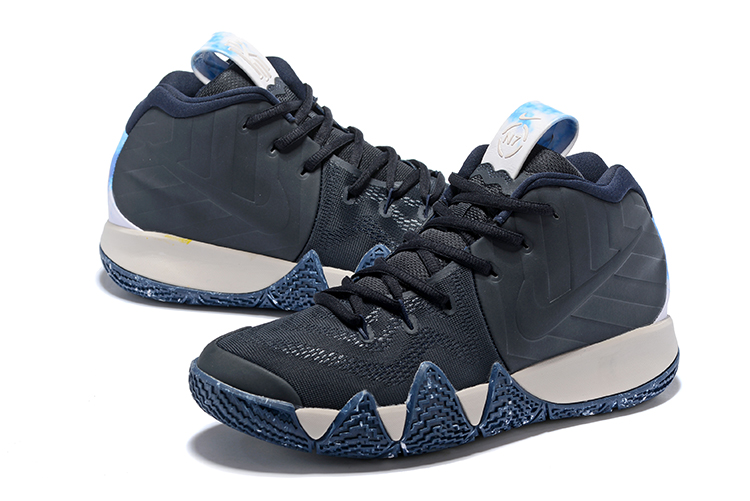 Nike Kyrie 4 Black Blue Basketball Shoes