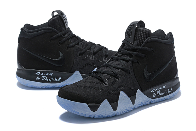 kyrie 4 black and grey