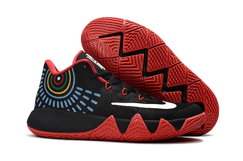 Nike Kyrie 4 Black Red Shoes - Click Image to Close