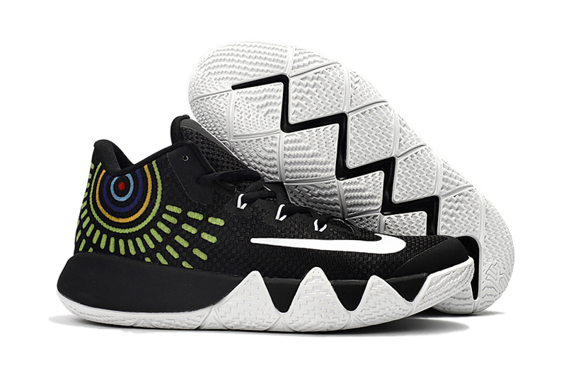 Nike Kyrie 4 Black White Shoes - Click Image to Close