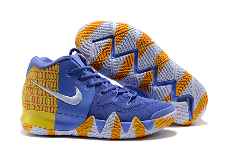 Nike Kyrie 4 London PE Purple Yellow Red White - Click Image to Close