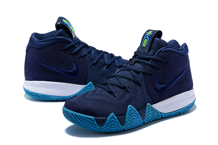 Nike Kyrie 4 Obsidian Dark Obsidian Black Basketball Shoes - Click Image to Close