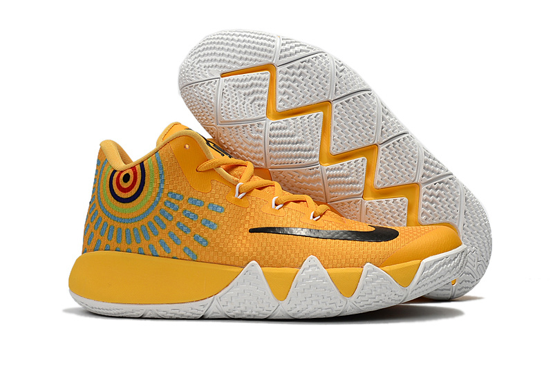 Nike Kyrie 4 Yellow Black Shoes - Click Image to Close