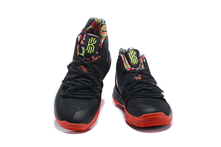 Nike Kyrie 5 Black Red Yellow Swoosh Shoes