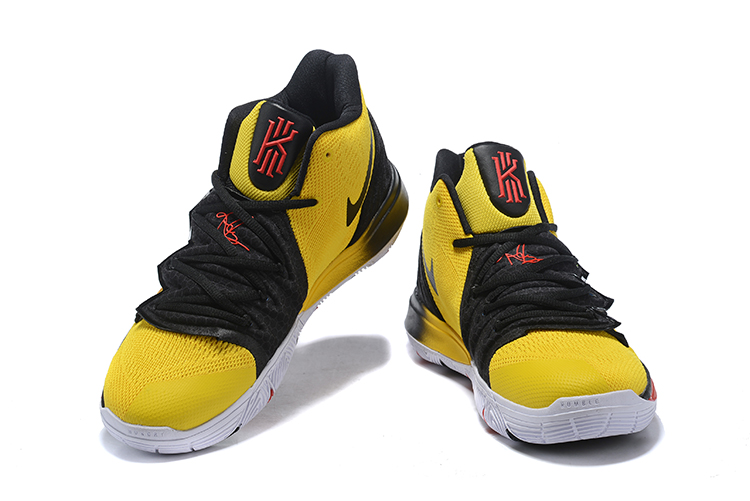 Nike Kyrie 5 Yellow Black Red Shoes - Click Image to Close