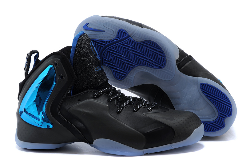 Nike LIL Penny Hardaway Black Blue Shoes - Click Image to Close