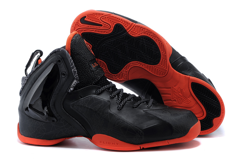 Nike LIL Penny Hardaway Black Orange Shoes