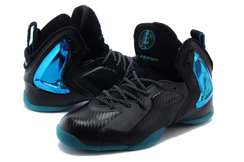 Nike LIL Penny Hardaway Black Shine Blue Shoes