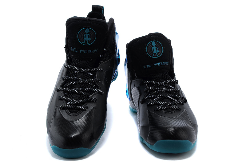 Nike LIL Penny Hardaway Black Shine Blue Shoes