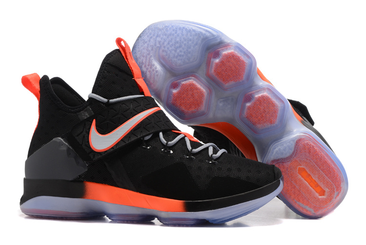 Nike LeBron 14 Black Orange Shoes - Click Image to Close