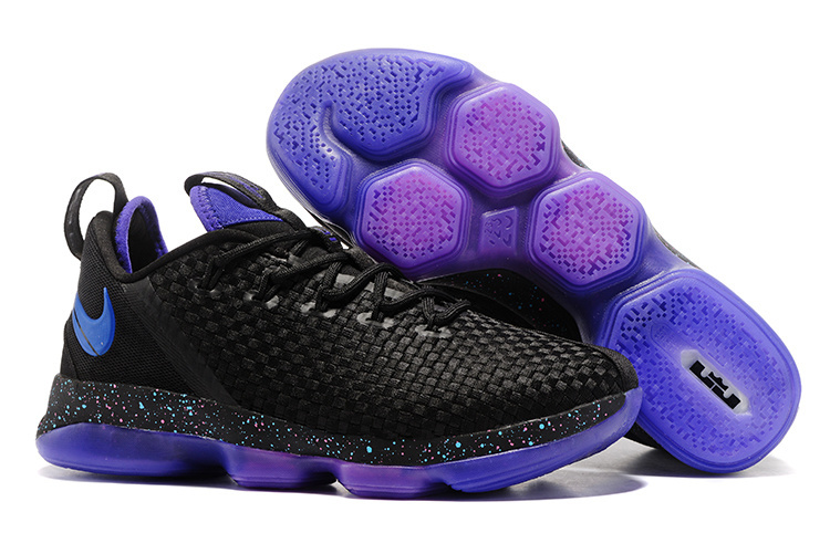 Nike LeBron 14 Low Black Purple Shoes - Click Image to Close