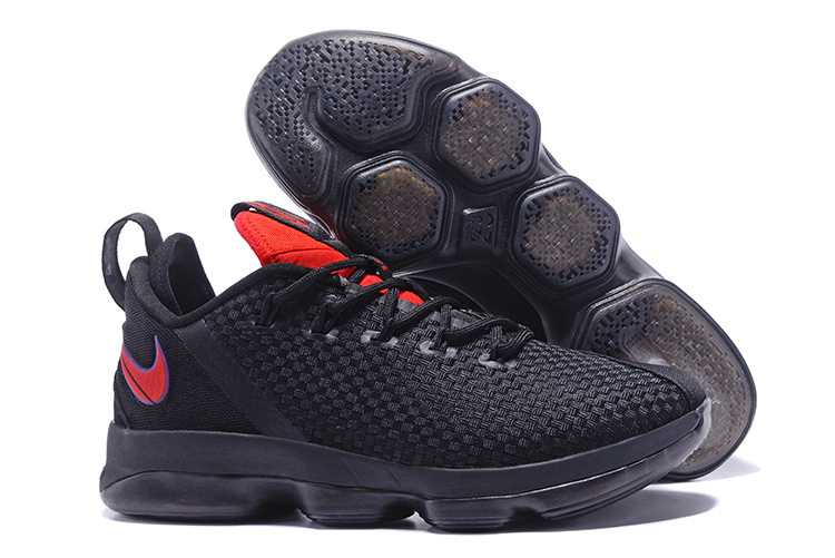 Nike LeBron 14 Low Black Red Shoes - Click Image to Close