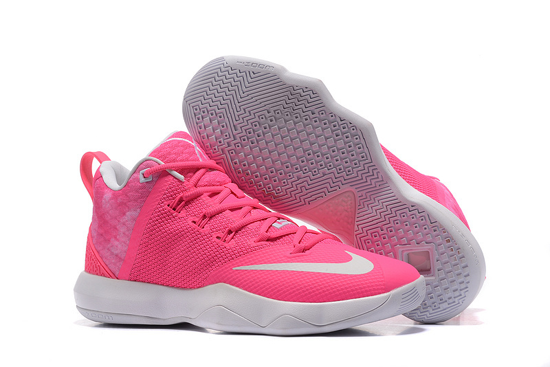 Nike LeBron Ambassador 9 Pink White Shoes