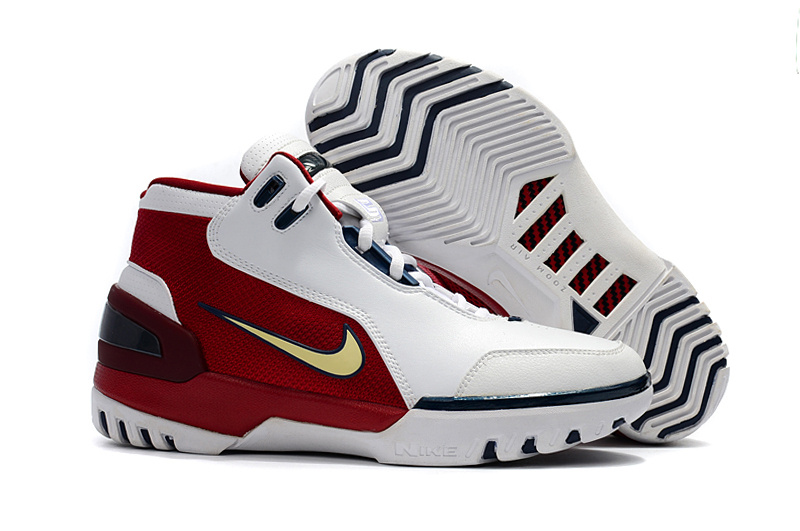 Nike LeBron I Retro White Red Shoes