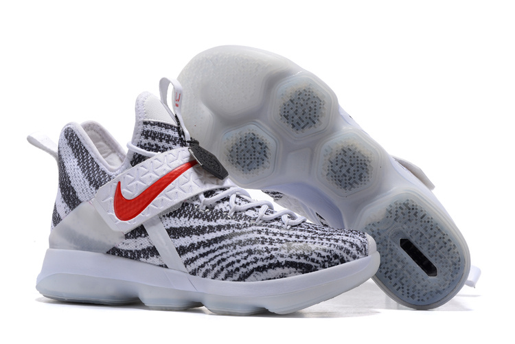 Nike LeBron James 14 Zebra Pattern Shoes - Click Image to Close