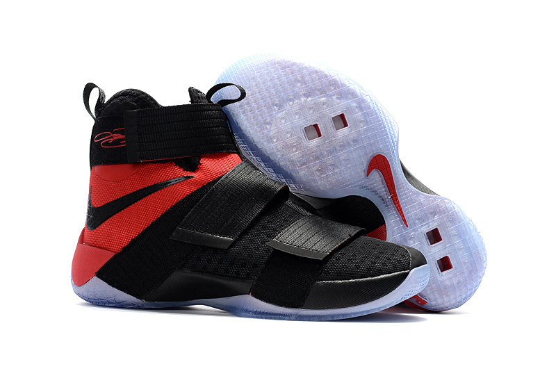 Nike LeBron Soldier 10 EP Black Red Shoes - Click Image to Close