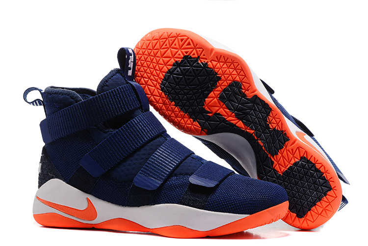 Nike LeBron Soldier 11 Blue Orange Shoes