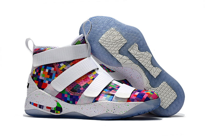 Nike LeBron Soldier 11 Rainbow Shoes - Click Image to Close