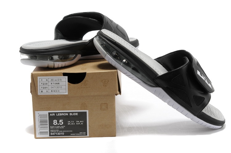 Nike Lebron James Hydro 10 Air Cushion Black Grey Sandal