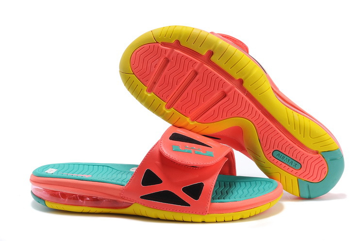 Nike Lebron James Hydro 10 Air Cushion Watermelon Colorways Sandal - Click Image to Close