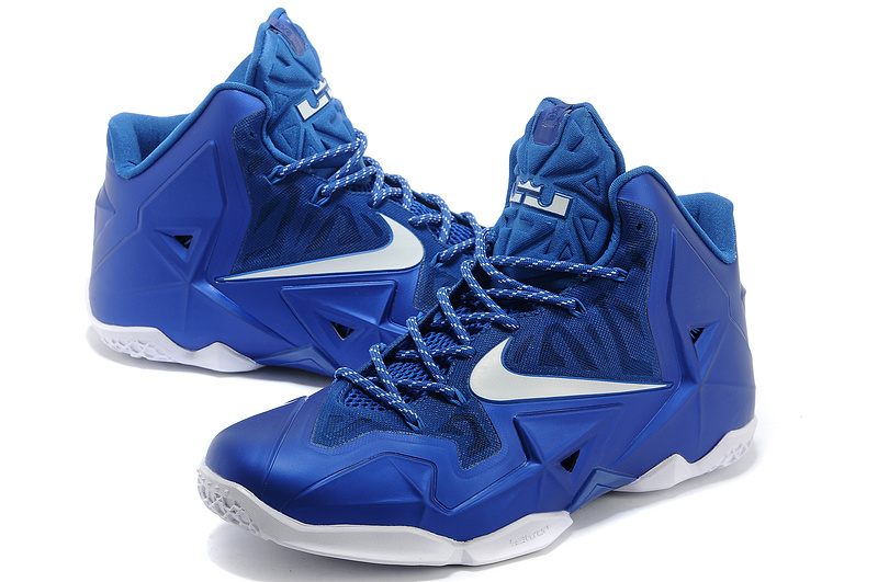 Latest Nike Lebron James 11 Shoes Blue White