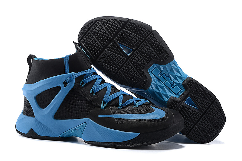 Nike Lebron 13 Black Blue Basketball Shoes - Click Image to Close