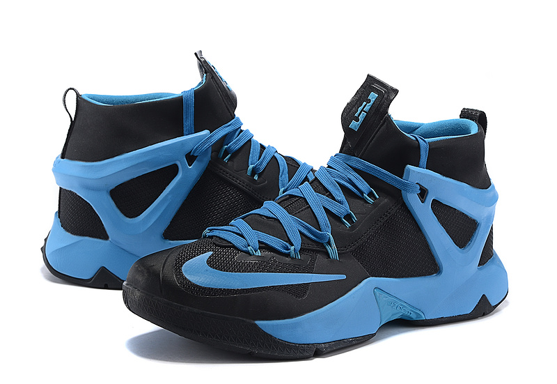 Nike Lebron 13 Black Blue Basketball Shoes - Click Image to Close