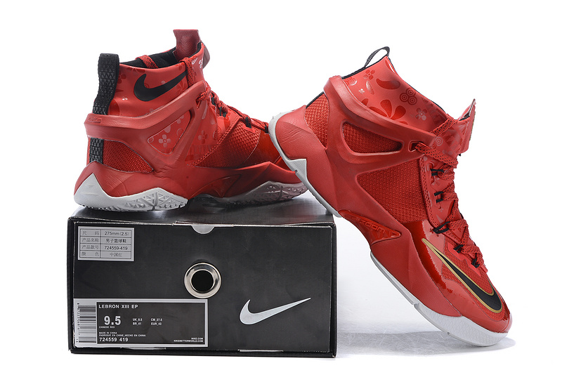 nike gold and red shoes
