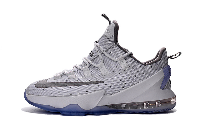 Nike Lebron 13 Low White Silver Shoes - Click Image to Close