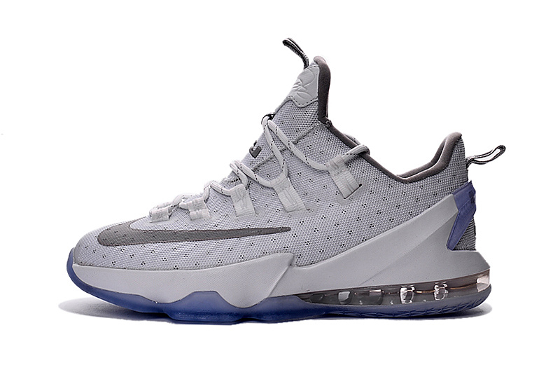 Nike Lebron 13 Low White Silver Shoes