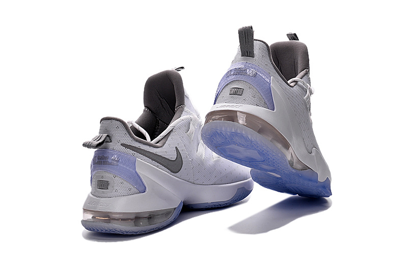 Nike Lebron 13 Low White Silver Shoes